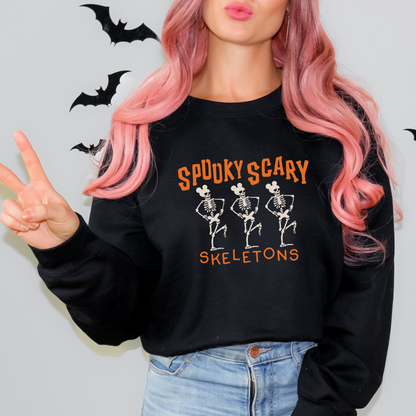 SPOOKY SCARY SKELETONS UNISEX TOPS