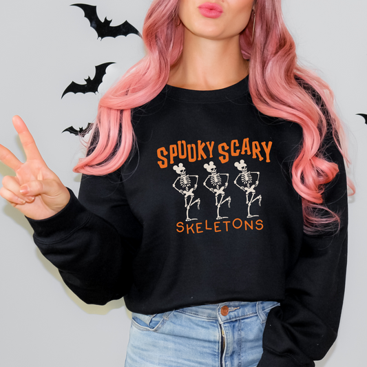 SPOOKY SCARY SKELETONS UNISEX TOPS