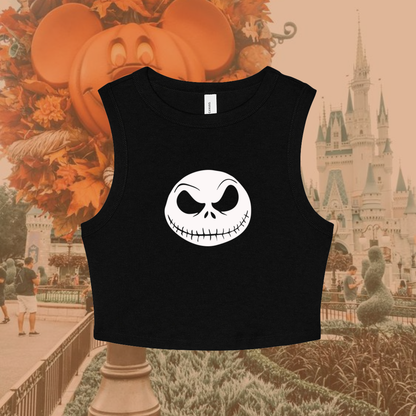 Skellington Crop Top