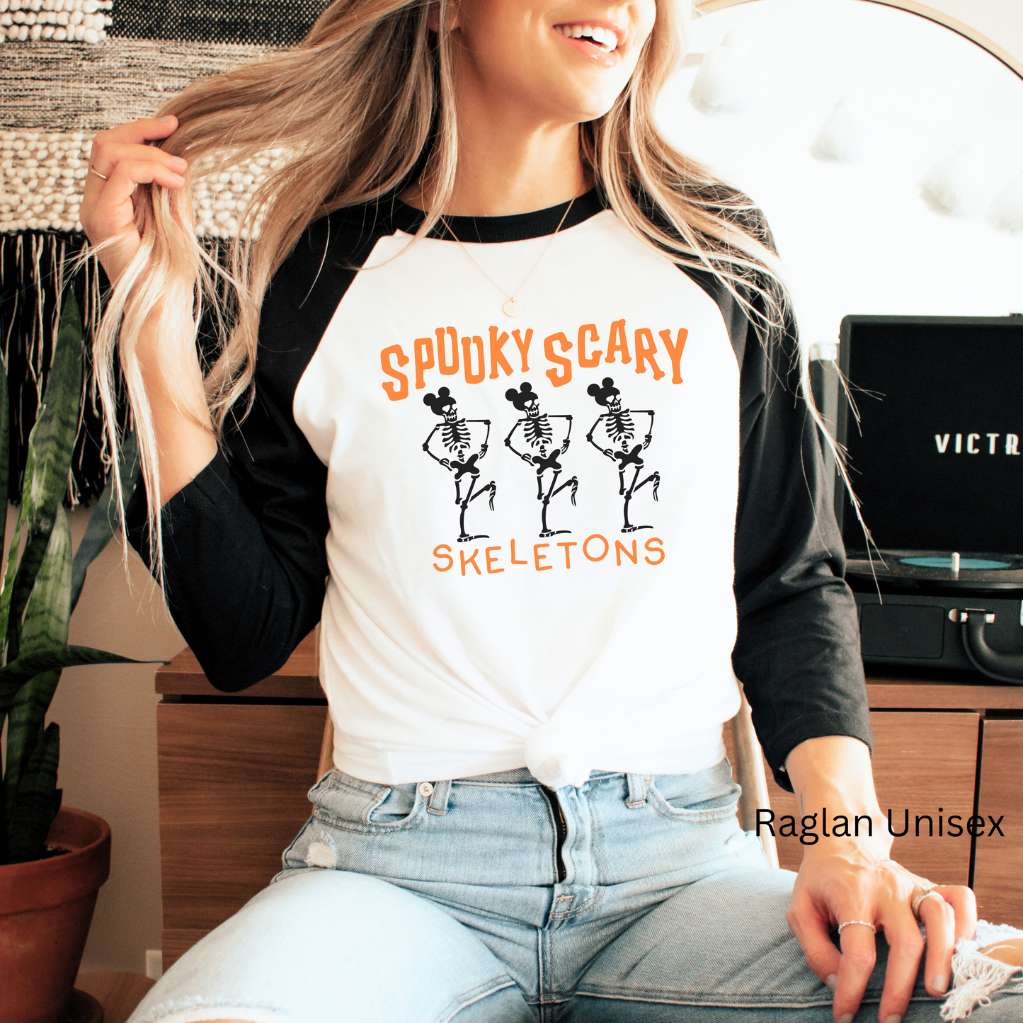 SPOOKY SCARY SKELETONS UNISEX TOPS