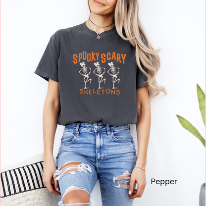 SPOOKY SCARY SKELETONS UNISEX TOPS